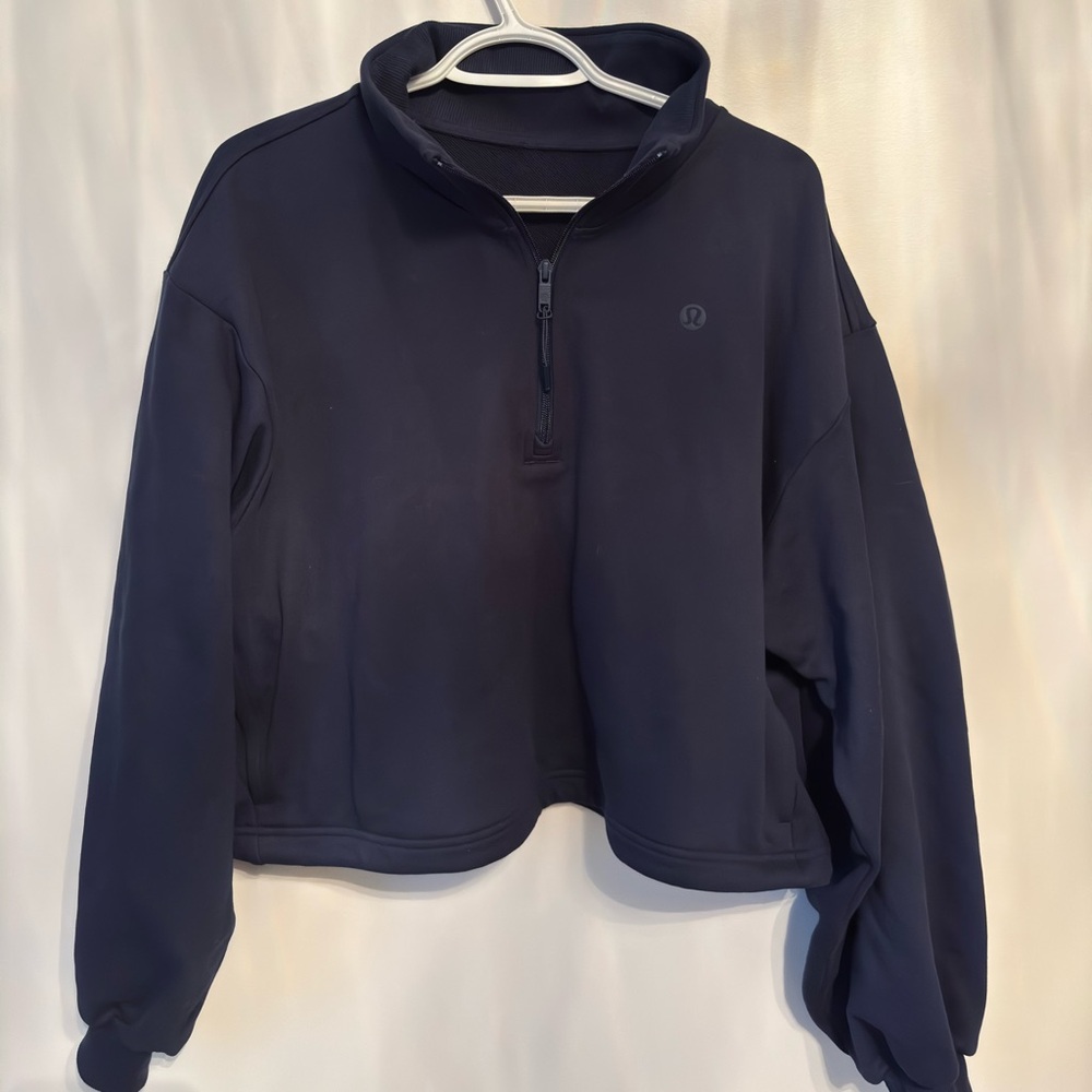 Lululemon Cotton Terry Tennis Half Zip - Picture 3 of 7